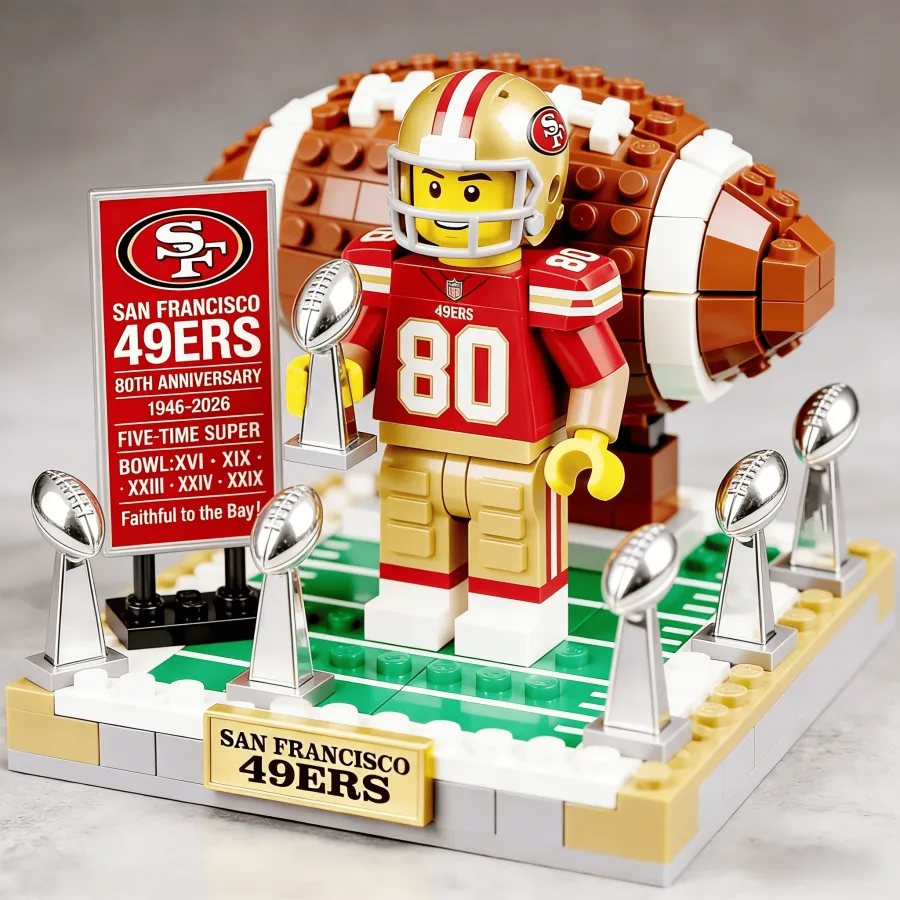 San Francisco 49ers 80th Anniversary Brick Edition