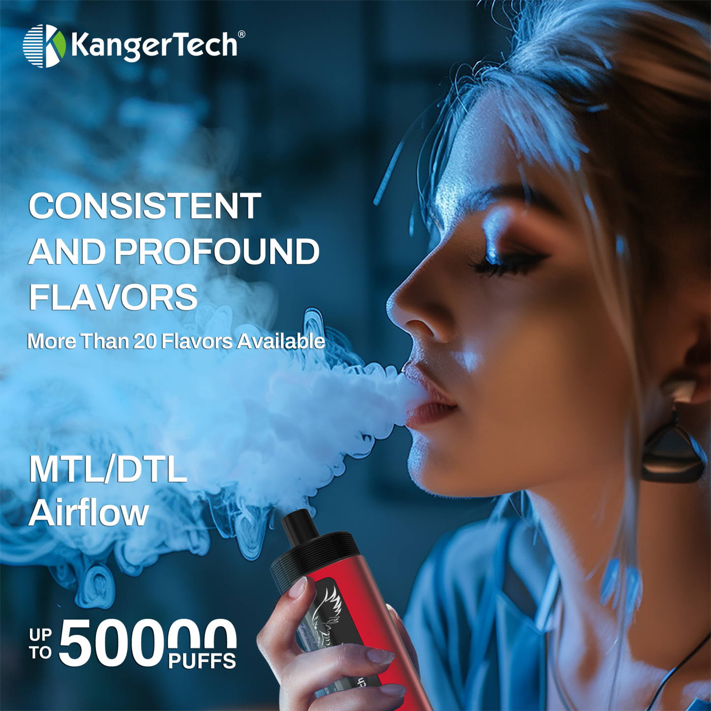 KangerTech SUBOX 5000 Puffs Digital Display Portable Disposable Vape