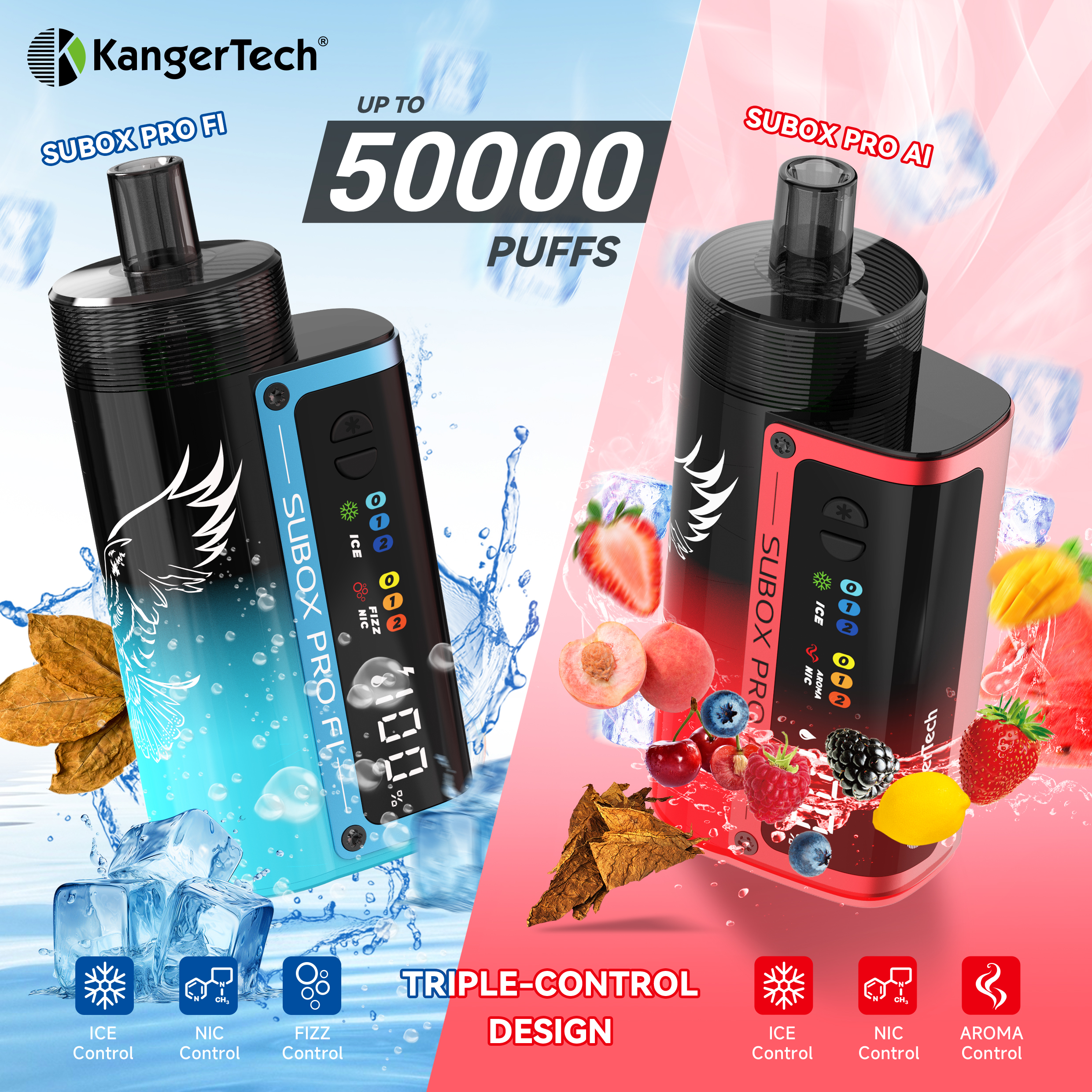 Kanger SUBOX Pro FI NIC+ICE+FIZZ CONTROL Disposable