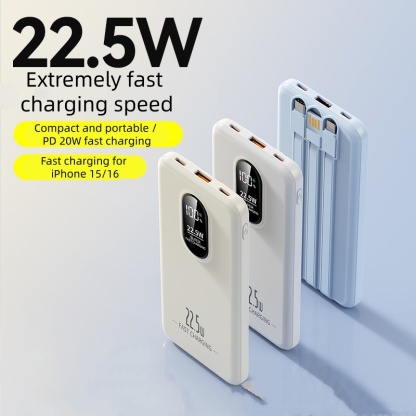 Ultra-thin Portable Fast Charging Bidirectional Power Bank