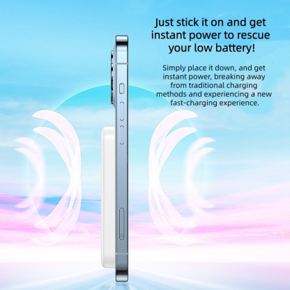 Magnetic Wireless iPhone 15W Fast Charging Power Bank