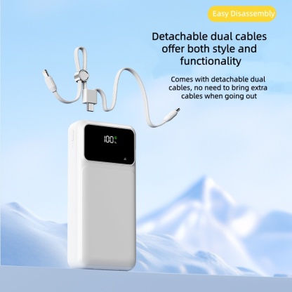 Ultra-slim 66W Smart Portable Fast Charging Power Bank