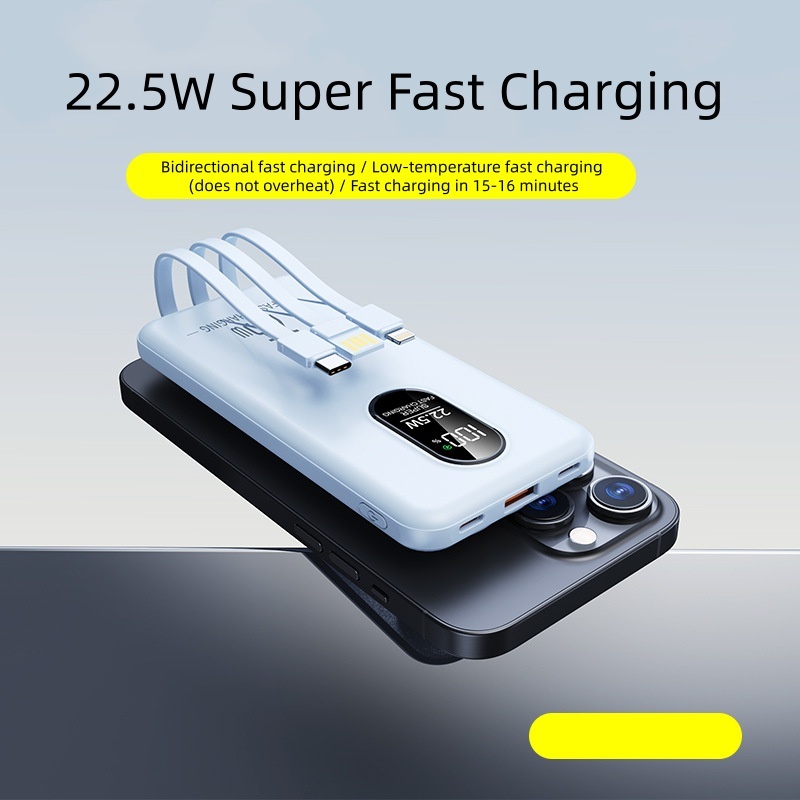 Ultra-thin Portable Fast Charging Bidirectional Power Bank