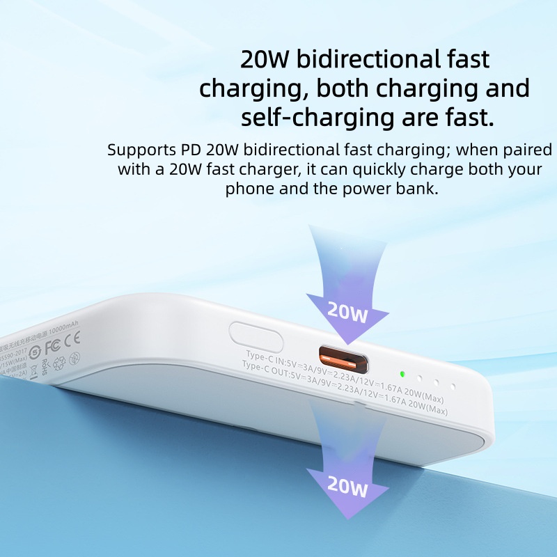 Magnetic Wireless iPhone 15W Fast Charging Power Bank