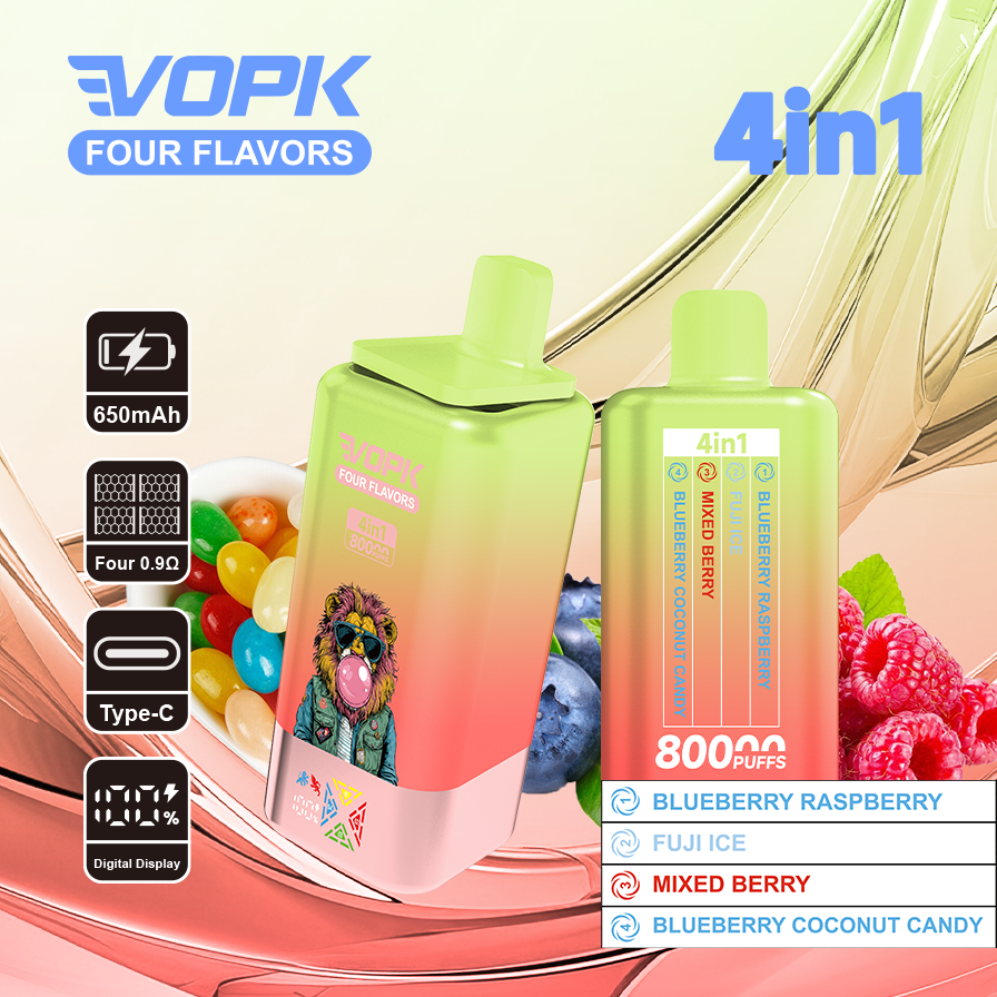 VOPK Four flavors 80000puffs(10 pcs)