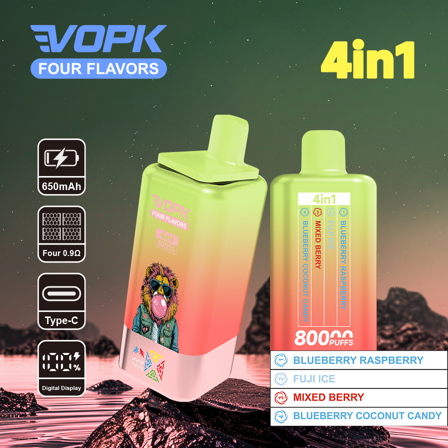 VOPK Four flavors 80000puffs(10 pcs)