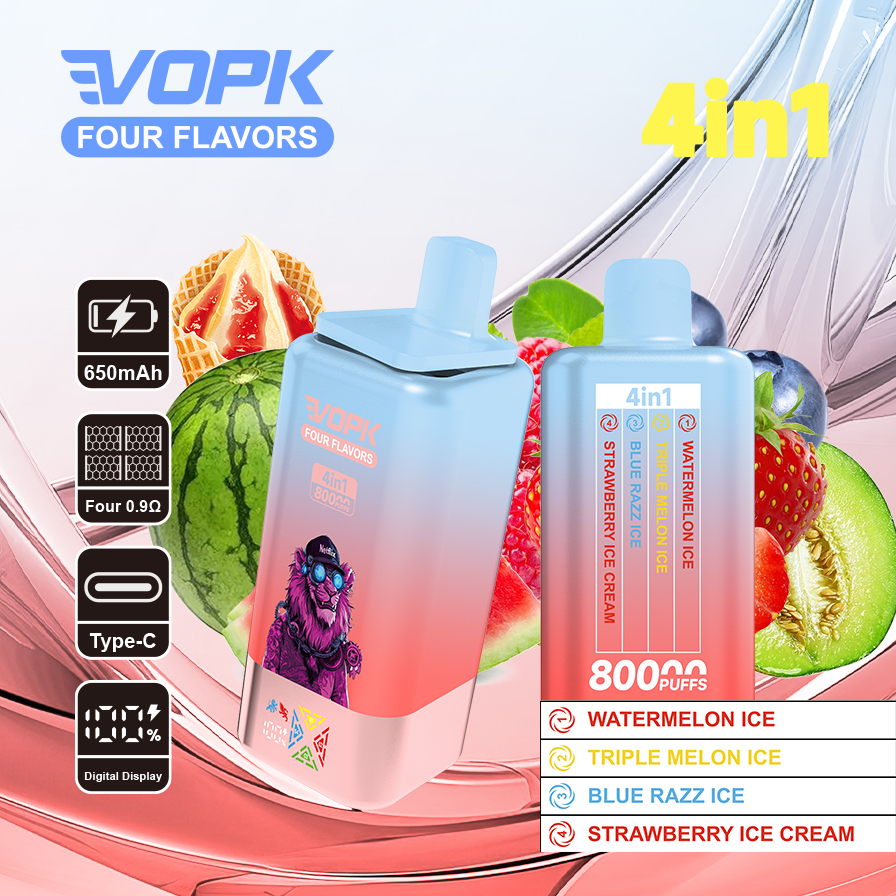 VOPK Four flavors 80000puffs(10 pcs)