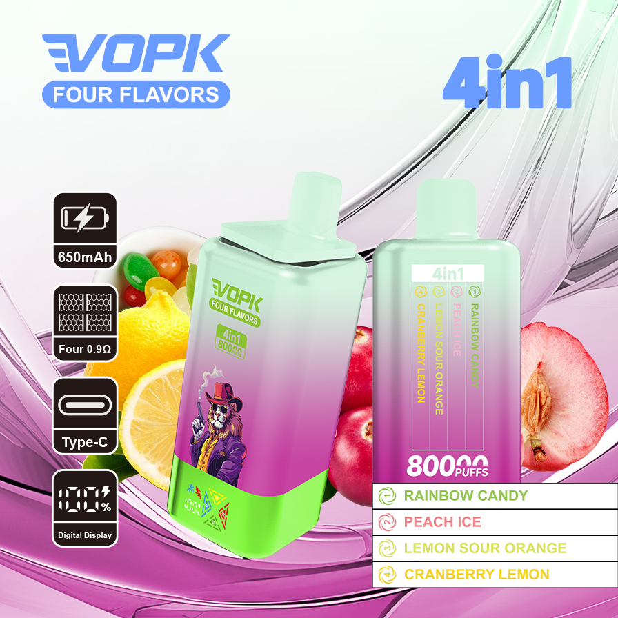 VOPK Four flavors 80000puffs(10 pcs)