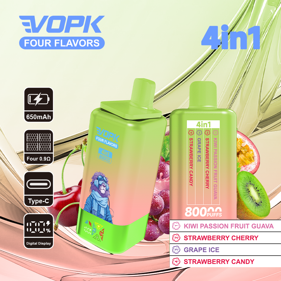 VOPK Four flavors 80000puffs(10 pcs)