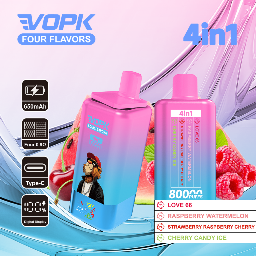 VOPK Four flavors 80000puffs(10 pcs)