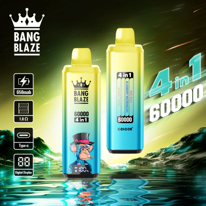 Bang Blaze 60000 60k Puffs 4 in 1 Flavors LED Display Disposable Vape EU Warehouse(10 pcs)