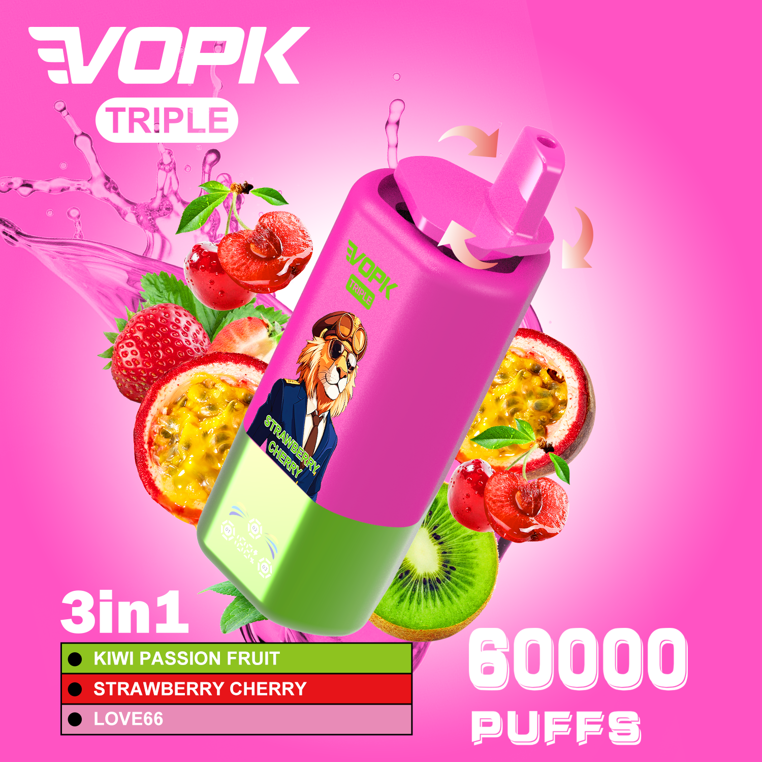 VOPK-TRIPE 60000PUFFS(10 pcs)