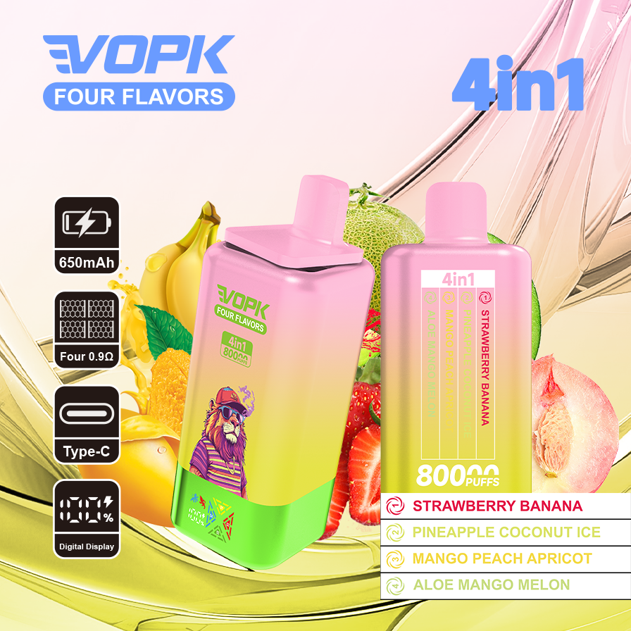 VOPK Four flavors 80000puffs(10 pcs)