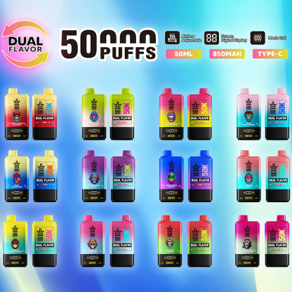 Bang King 50000 Puffs Dual Flavors Digital Screen Disposable Vape
