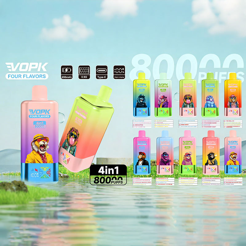 VOPK Four Flavors 80000 Puffs Original Rechargeable Disposable Vape