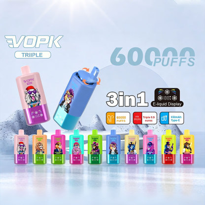 VOPK Triple 60000 Puffs 3 In1 Smart Screen Triple Disposable Vape