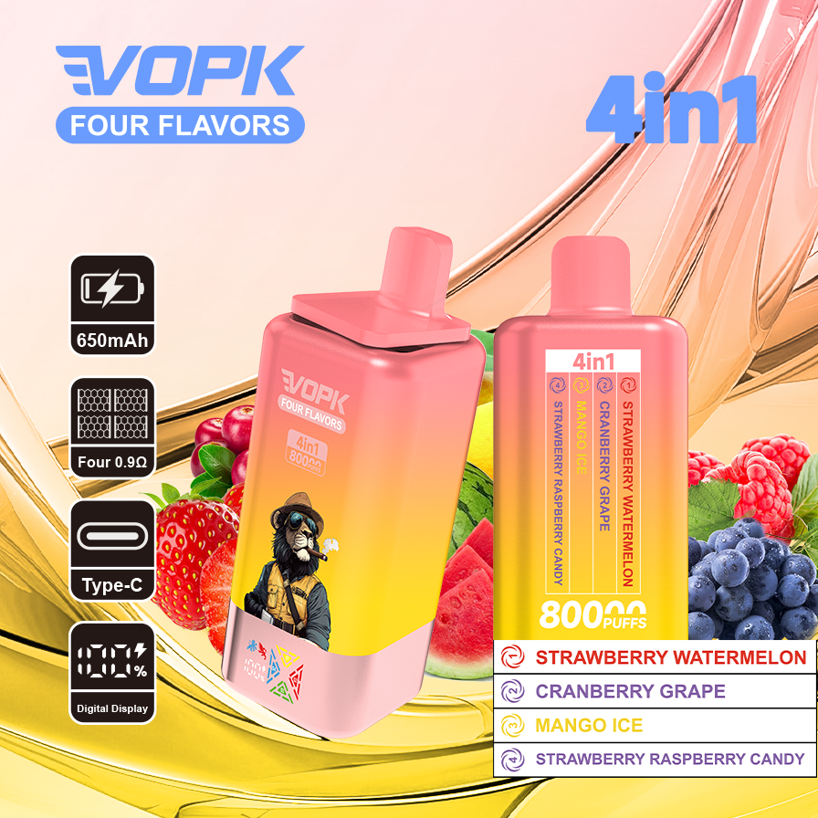 VOPK Four flavors 80000puffs(10 pcs)