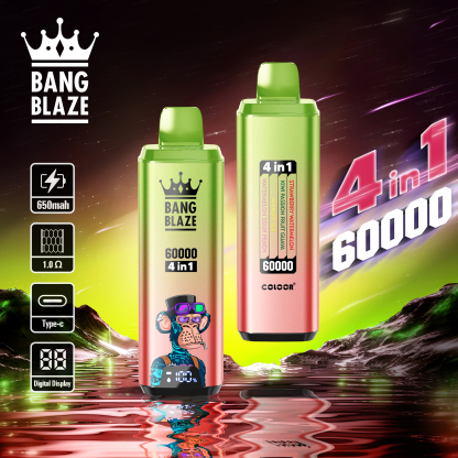 Bang Blaze 60000 60k Puffs 4 in 1 Flavors LED Display Disposable Vape EU Warehouse(10 pcs)
