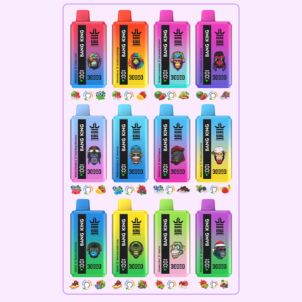 Bang King 30000 Puffs Dual Flavors Rechargable Disposable Vape