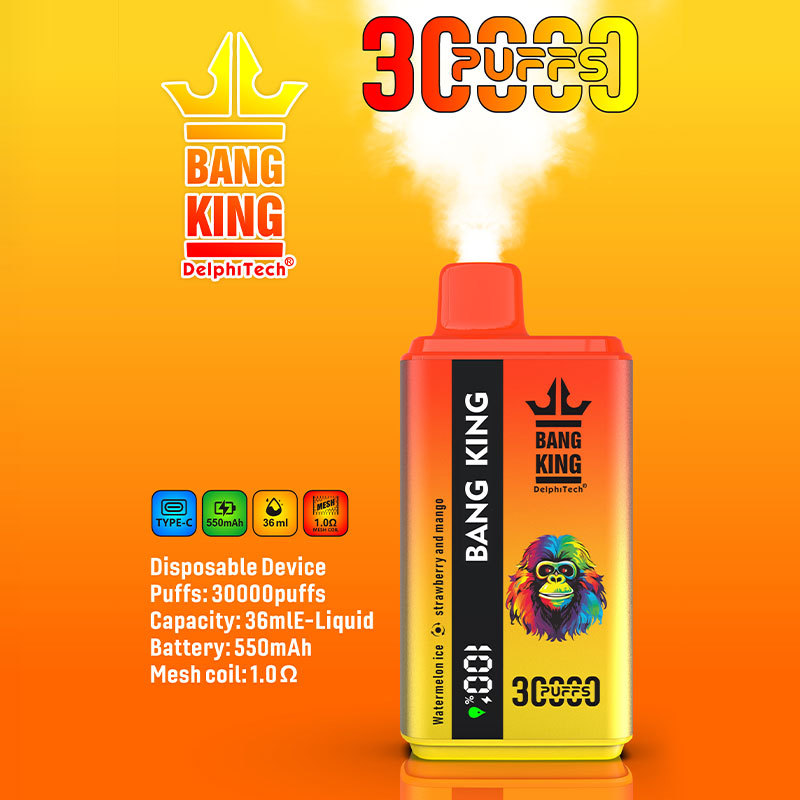 Bang King 30000 Puffs Dual Flavors Rechargable Disposable Vape