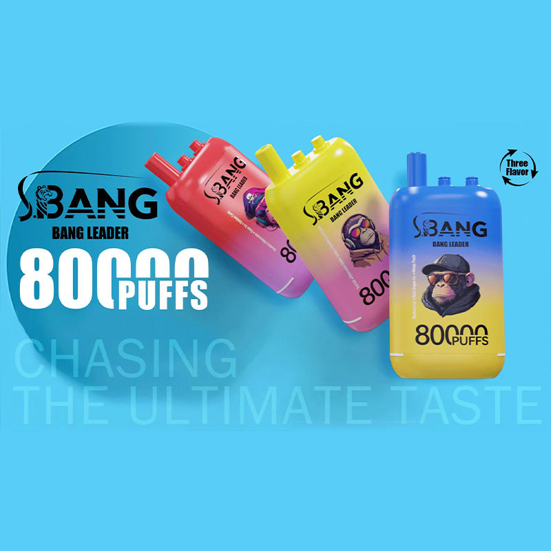 Bang Leader 80000 Puffs 3 in 1 Flavors Original Rechargeable Disposable Vape