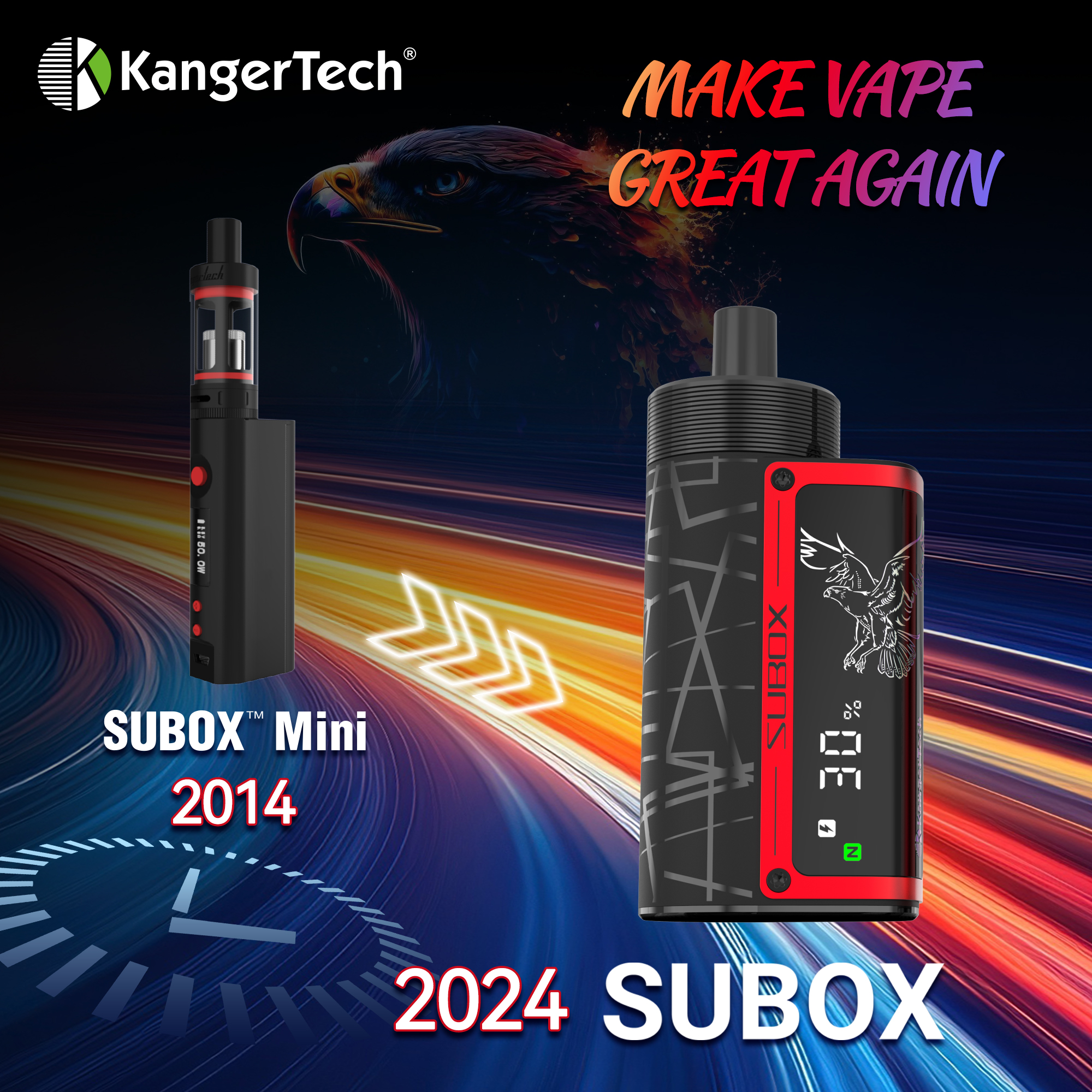 KangerTech SUBOX 5000 Puffs Digital Display Portable Disposable Vape