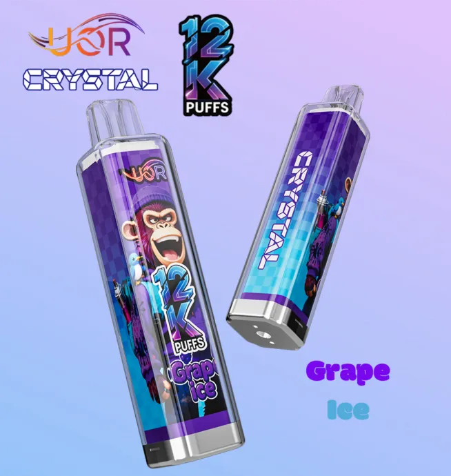 UOR Crystal 12000 12K Puffs Rechargeable LED Light Disposable Vape Pen
