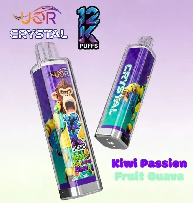 UOR Crystal 12000 12K Puffs Rechargeable LED Light Disposable Vape Pen