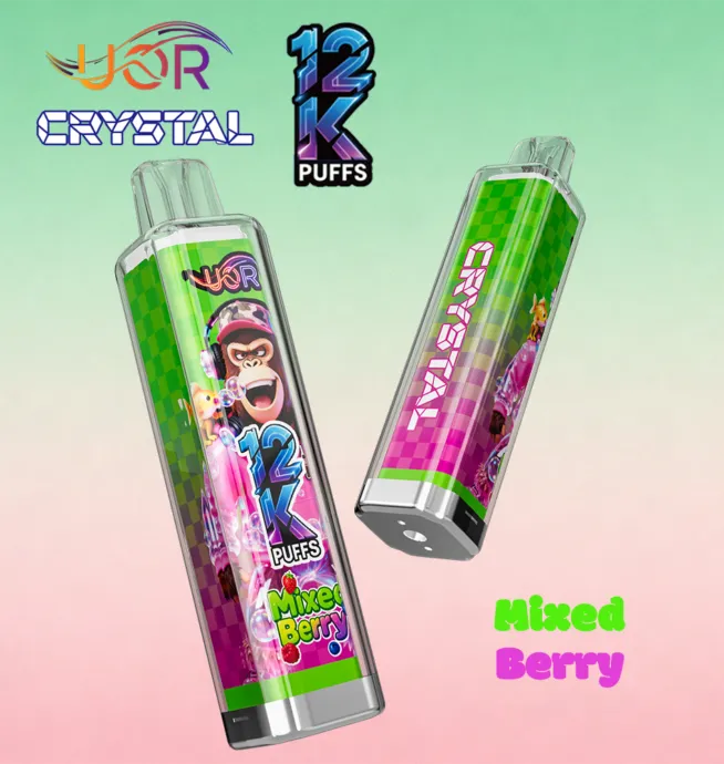 UOR Crystal 12000 12K Puffs Rechargeable LED Light Disposable Vape Pen