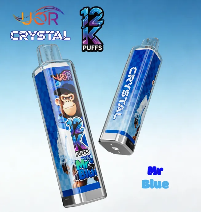UOR Crystal 12000 12K Puffs Rechargeable LED Light Disposable Vape Pen