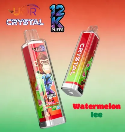 UOR Crystal 12000 12K Puffs Rechargeable LED Light Disposable Vape Pen