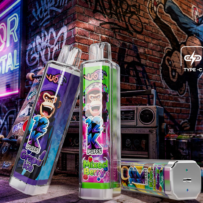 UOR Crystal 12000 Puffs Rechargeable LED Light Disposable Vape