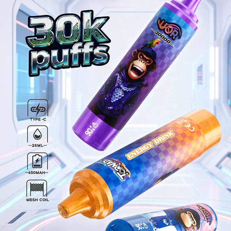 UOR Tornado 30000 Puffs LED Display Original Rechargeable Disposable Vape