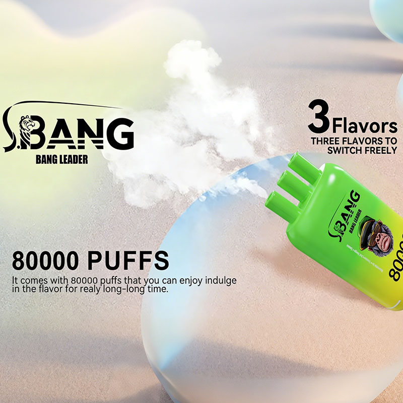 Bang Leader 80000 Puffs 3 in 1 Flavors Original Rechargeable Disposable Vape