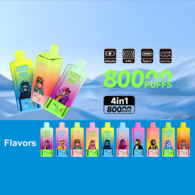 VOPK Four Flavors 80000 Puffs Original Rechargeable Disposable Vape
