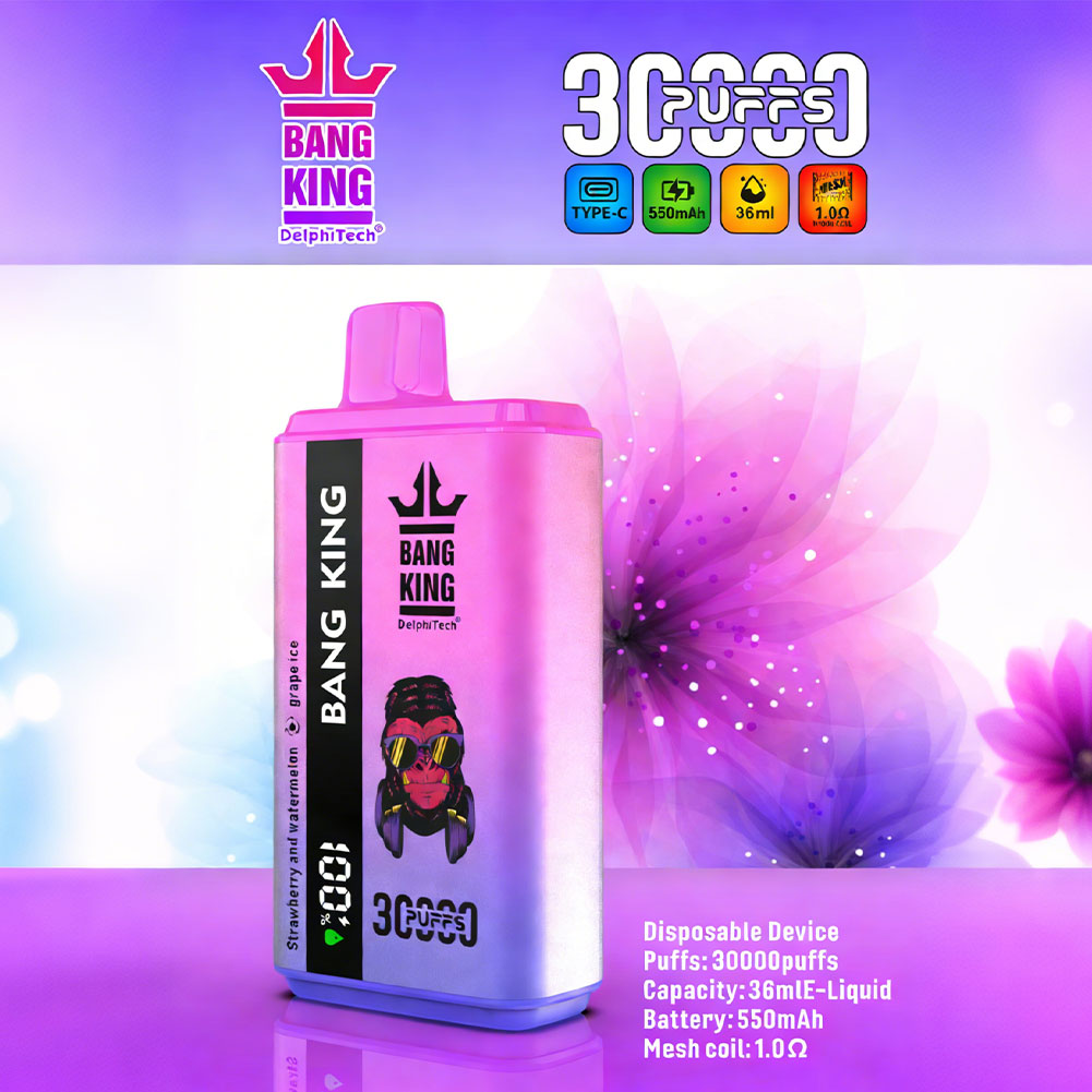 Bang King 30000 Puffs Dual Flavors Rechargable Disposable Vape