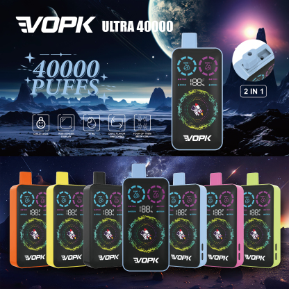 VOPK ULTRA 40000 Puffs 40K Rechargeable Smart Screen Disposable Vapes