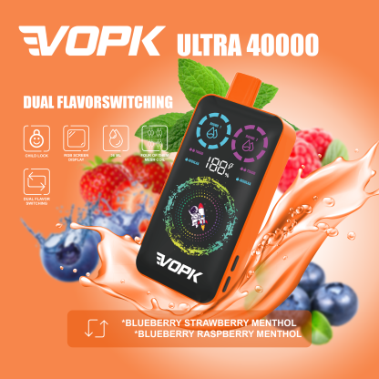 VOPK ULTRA 40000 Puffs 40K Rechargeable Smart Screen Disposable Vapes