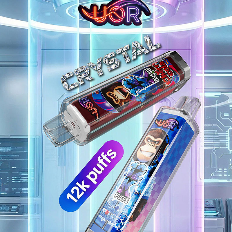 UOR Crystal 12000 Puffs Rechargeable LED Light Disposable Vape