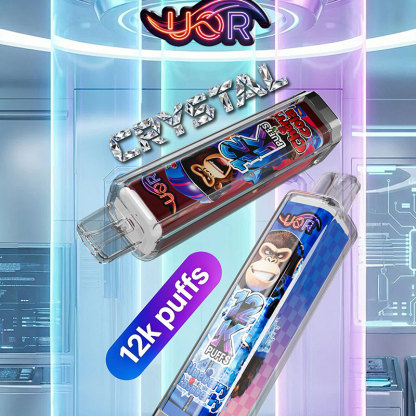 UOR Crystal 12000 Puffs Rechargeable LED Light Disposable Vape
