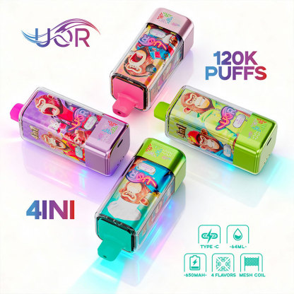 UOR 4 In 1 Flavors 120000 Puffs Rechargeable Disposable Vape