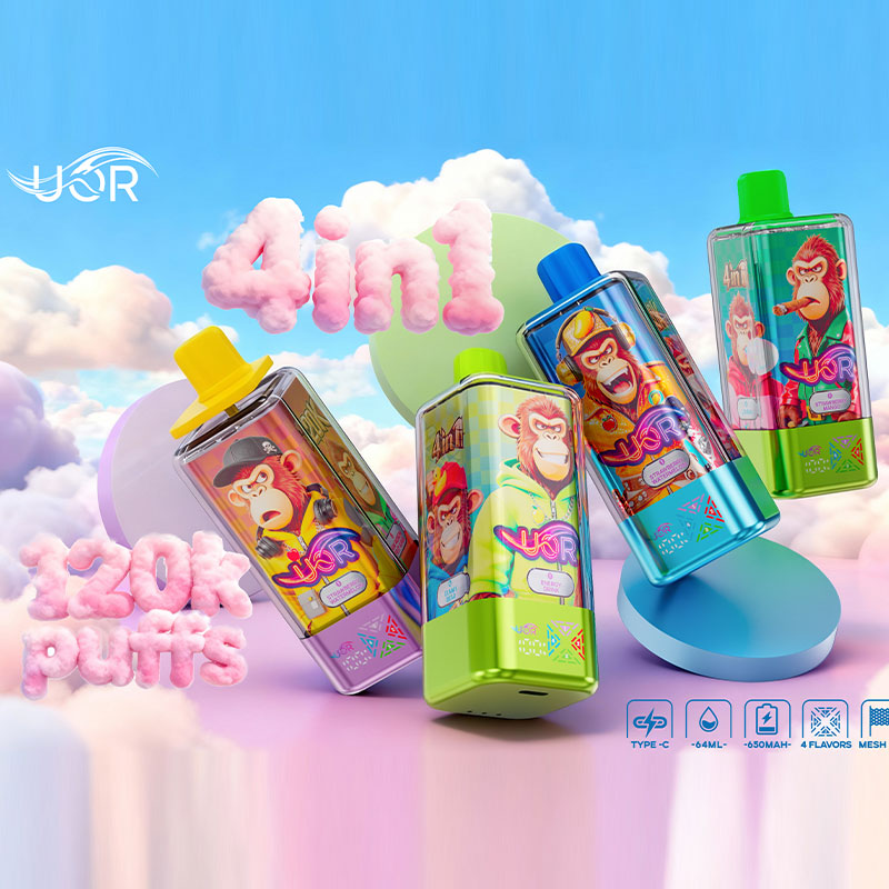 UOR 4 In 1 Flavors 120000 Puffs Rechargeable Disposable Vape