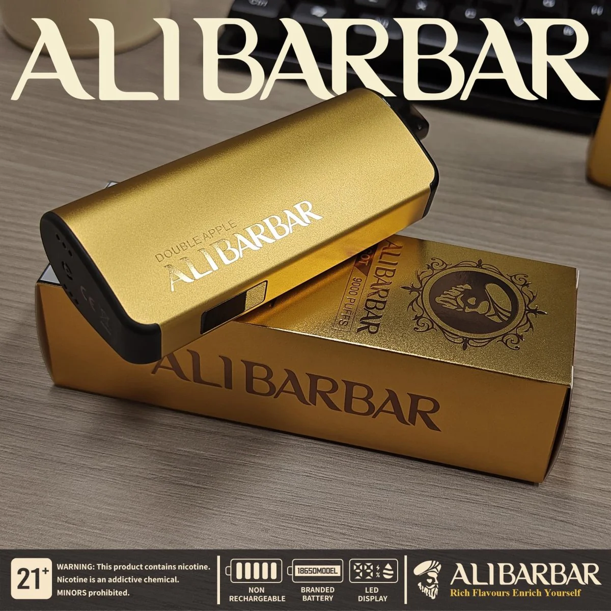 Alibarbar Ingot 9000 Puffs Disposable Vape