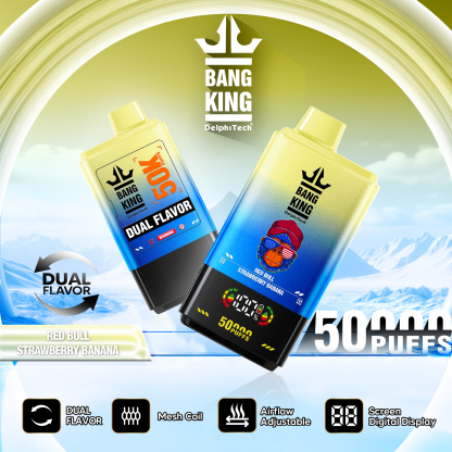 Bang King 50000 50k Puffs Dual Flavors LED Display Disposable Vape EU Warehouse (10 pcs)
