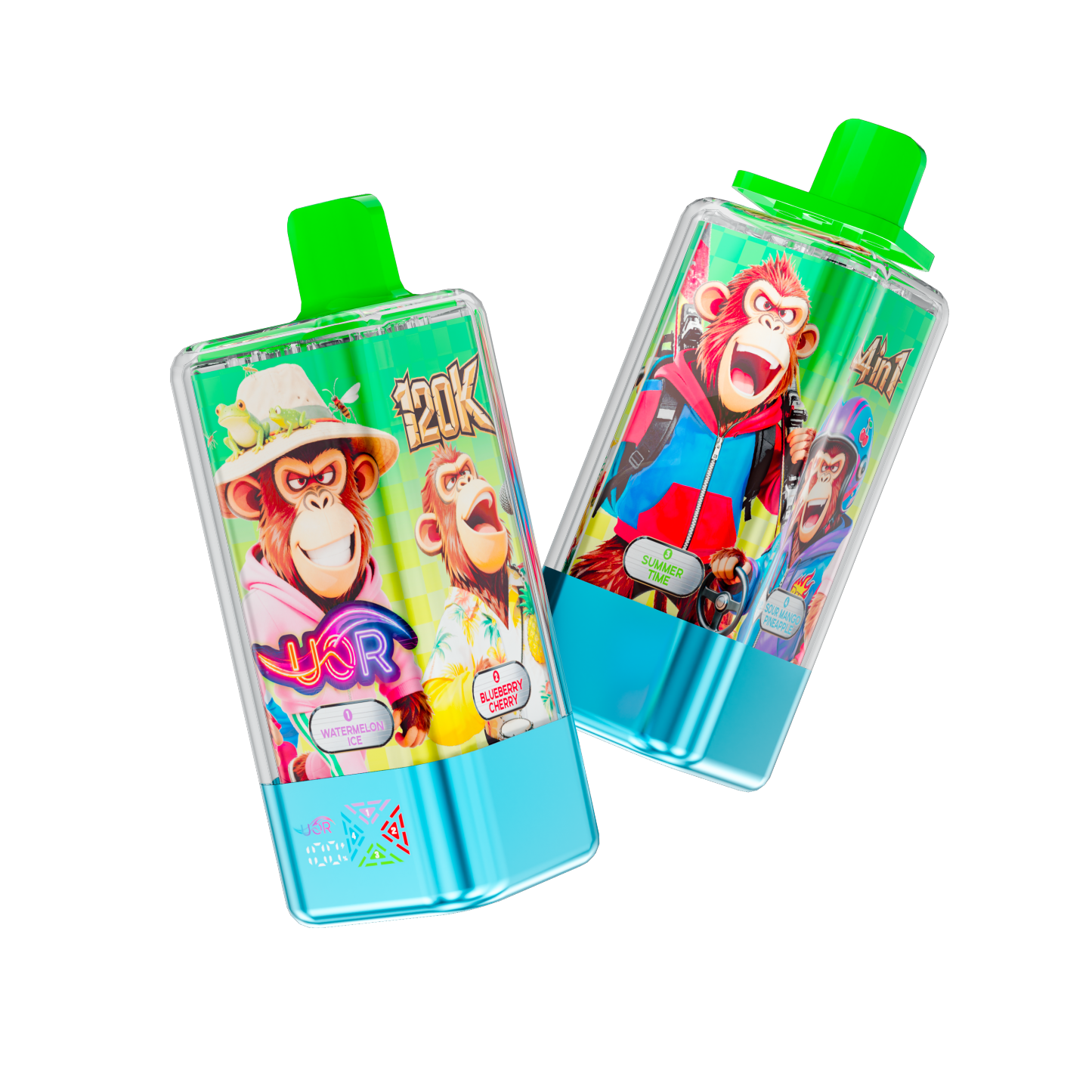 UOR 4 In 1 Flavors 120000 Puffs Rechargeable Disposable Vape