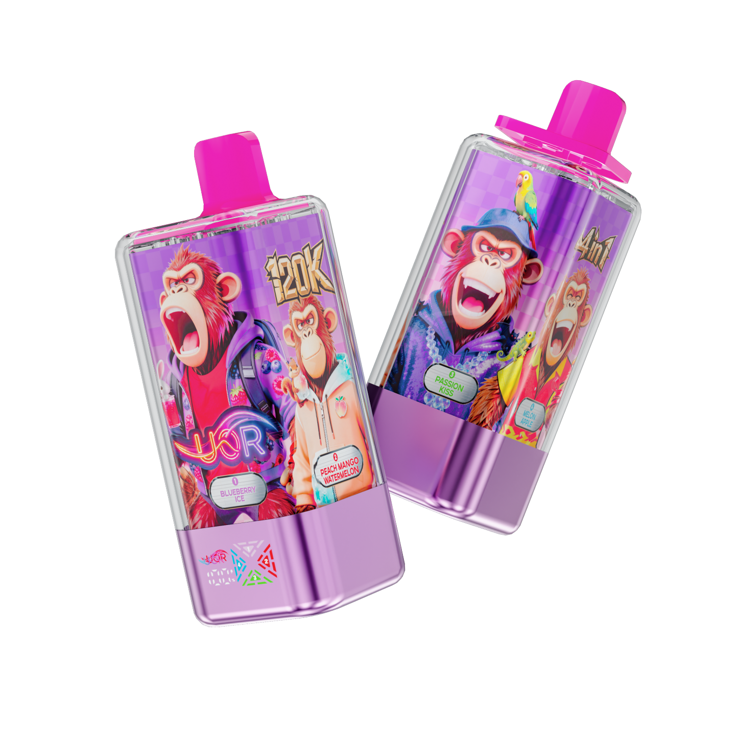 UOR 4 In 1 Flavors 120000 Puffs Rechargeable Disposable Vape