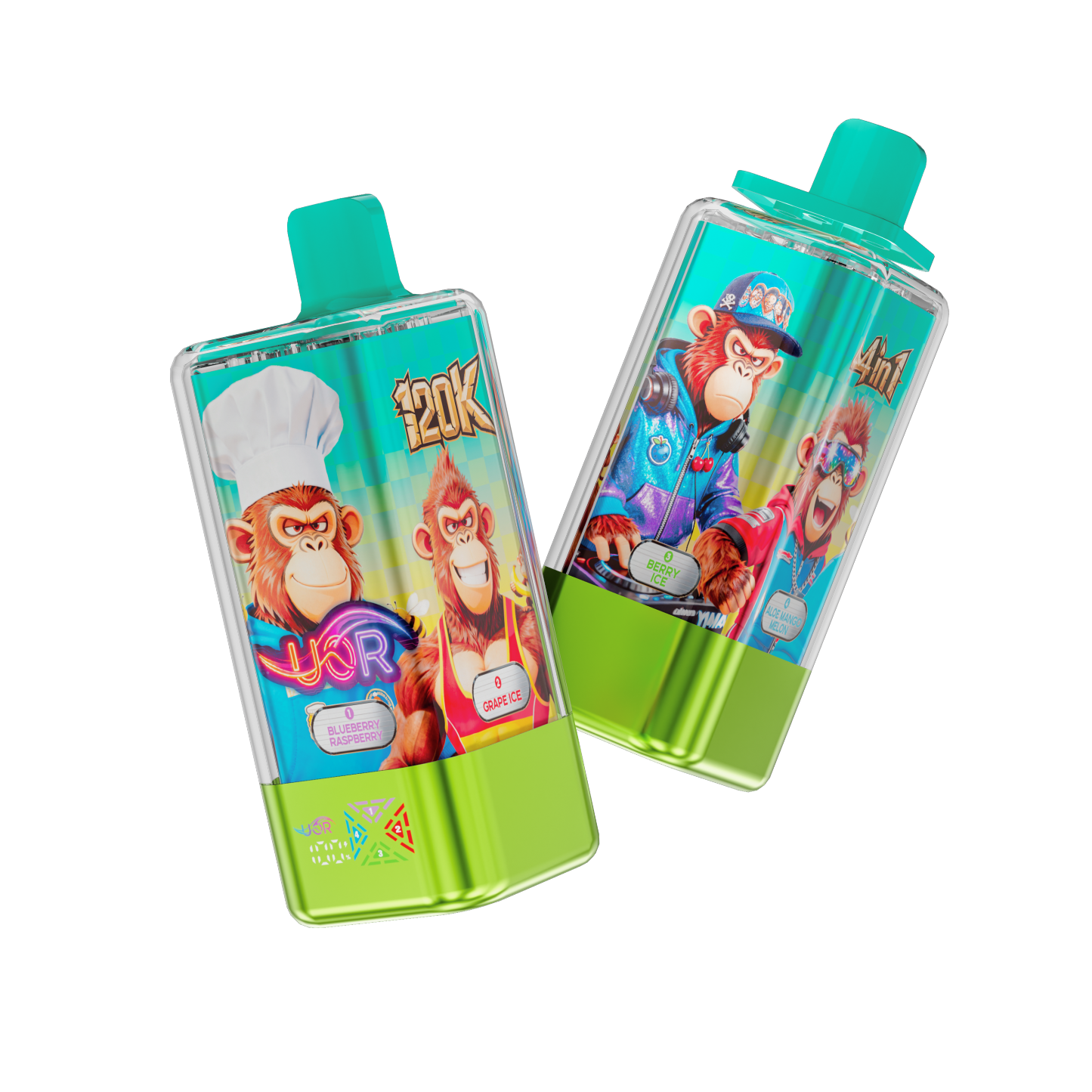 UOR 4 In 1 Flavors 120000 Puffs Rechargeable Disposable Vape