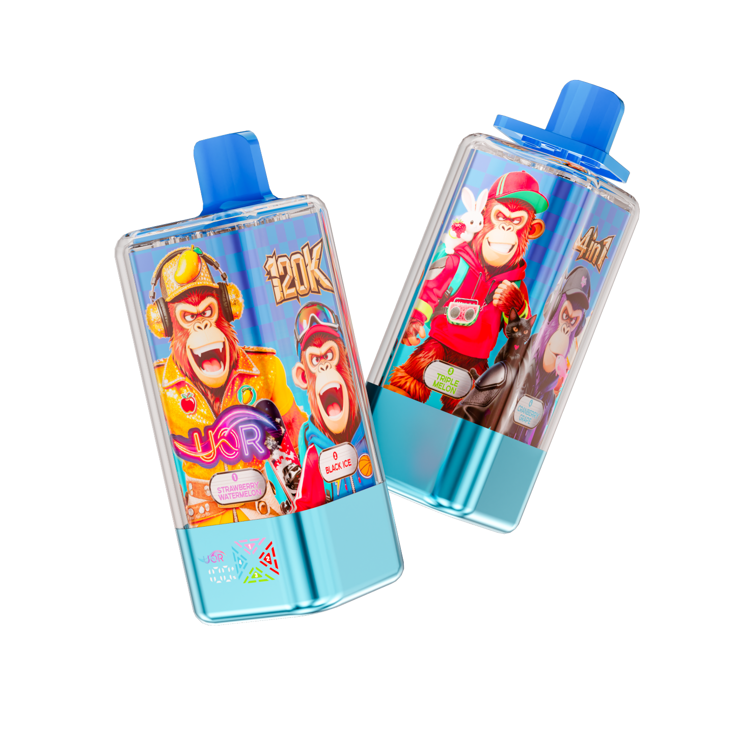 UOR 4 In 1 Flavors 120000 Puffs Rechargeable Disposable Vape