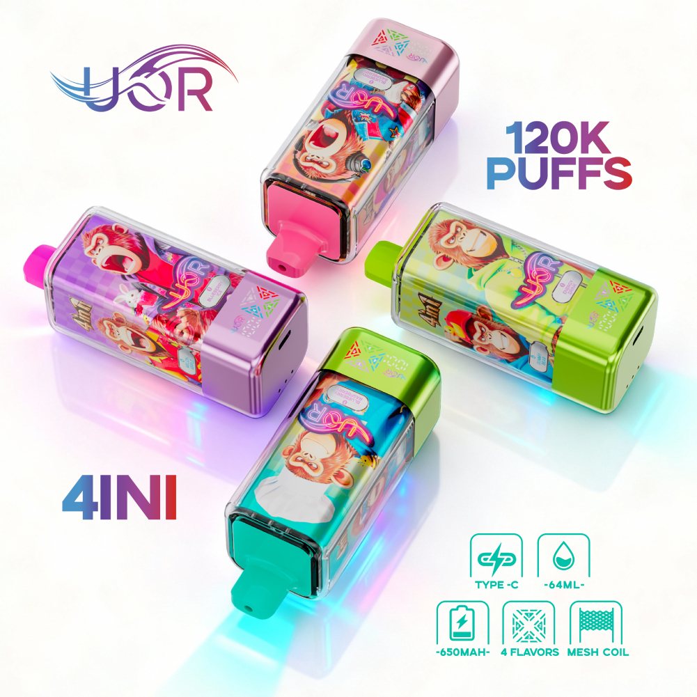 UOR 120000 Puffs 4 In1 Flavor Rechargeable Disposable Vape