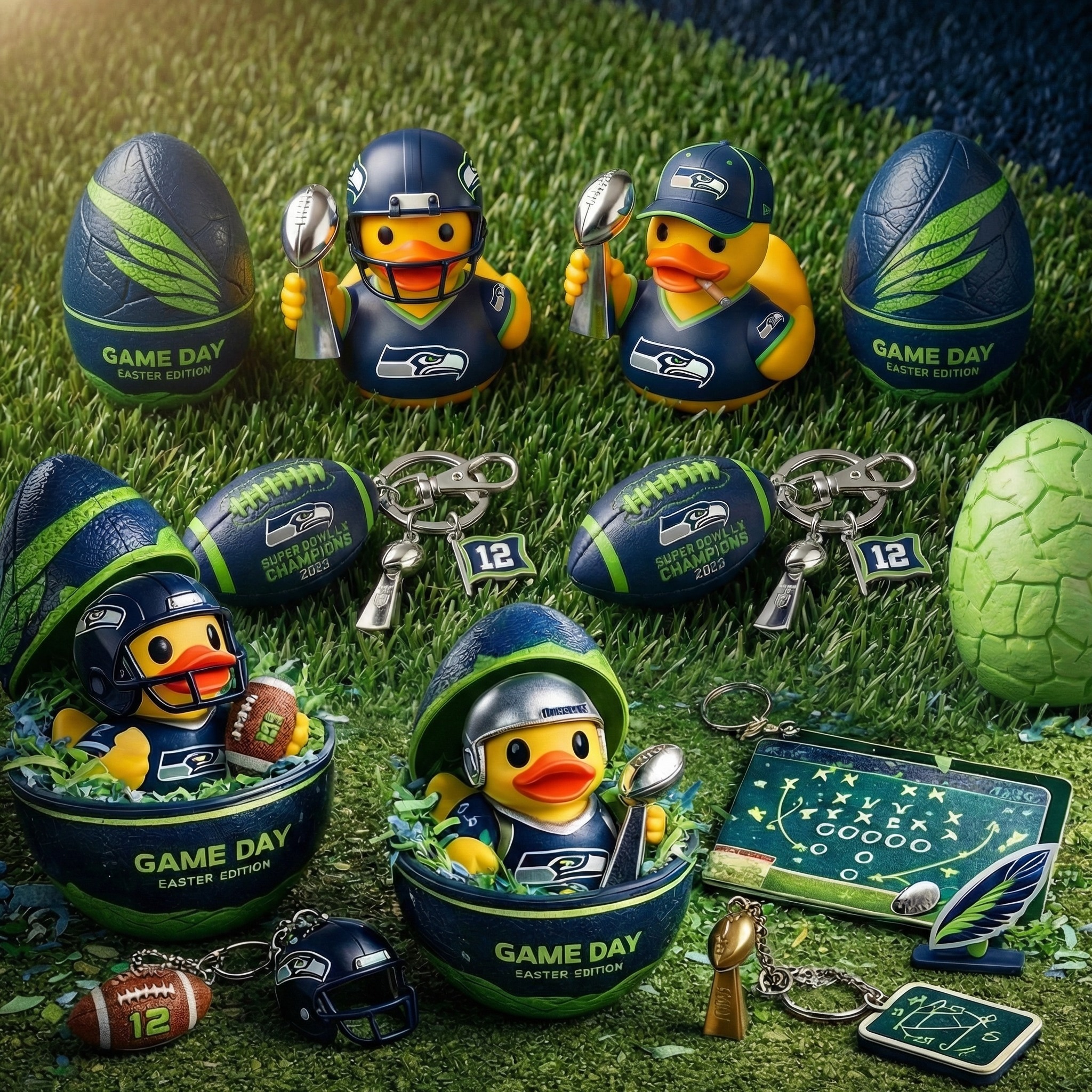 Seattle Seahawks Easter Surprise Egg Gift Set